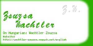 zsuzsa wachtler business card